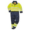 Hi-Vis Multi-Norm Coverall, FR60, Yellow/Navy, Size L